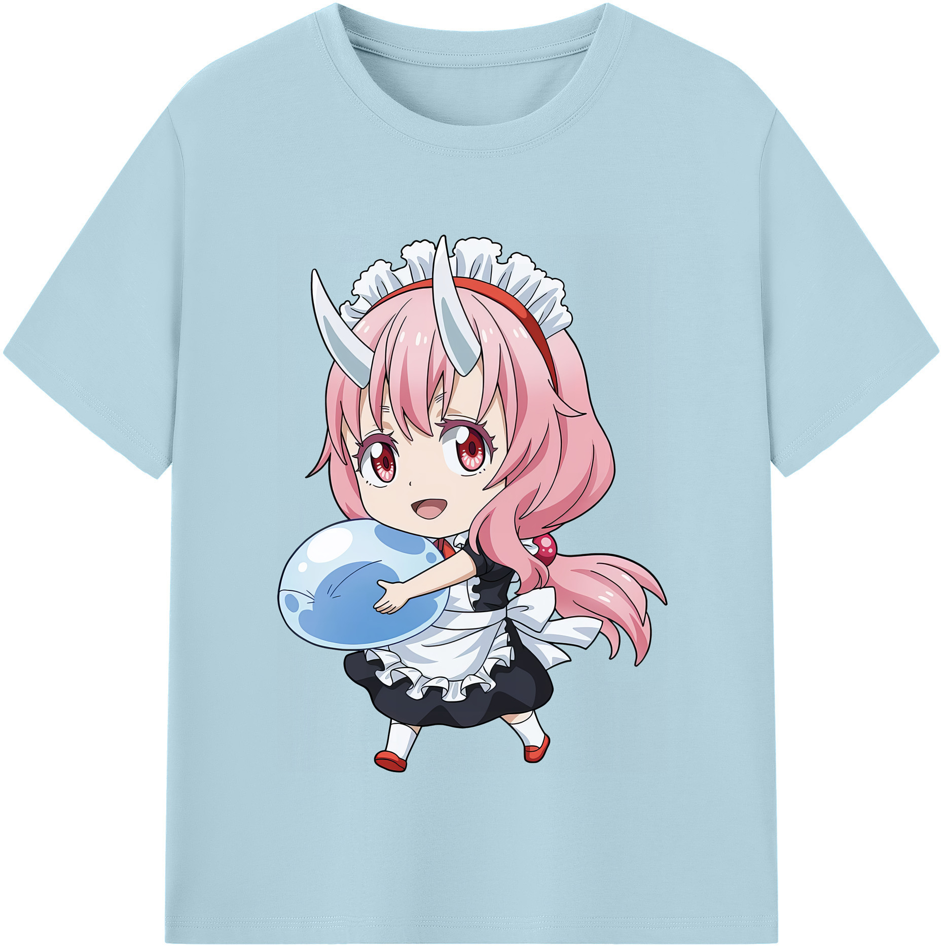 （画像用） 転スラ Regarding Reincarnated to Slime 綿100％半袖Tシャツ（フロントプリント）